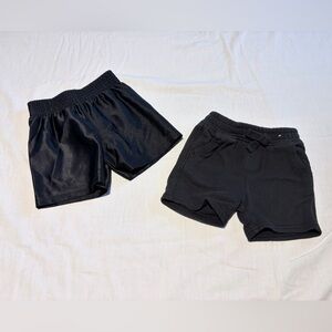 Black Athletic Shorts Set